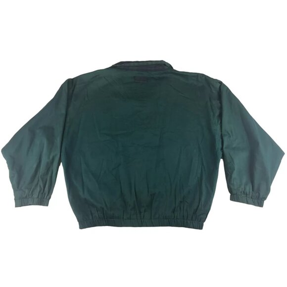 J. Riggings Mens Green Elastic Waist‎ Pockets Full Zip Bomber Jacket Size L - Picture 2 of 10